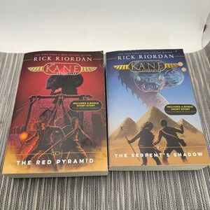 Rick Riordan Kane Chronicles Book Lot 1 & 3 Red Pyramid Serpent's Shadow PB